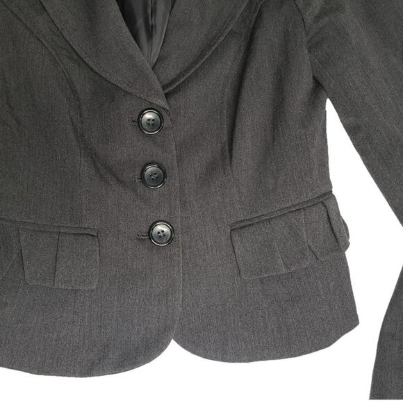 Studio 400 Charcoal Gray Princess Cut Sweet Suit Jacket Size 0 XS - Picture 3 of 6